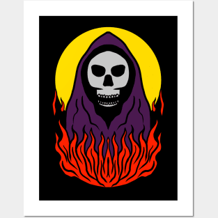 Skull Victim Burn it All Posters and Art